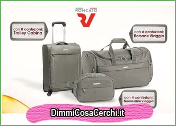 Valigie Roncato in regalo con Garnier