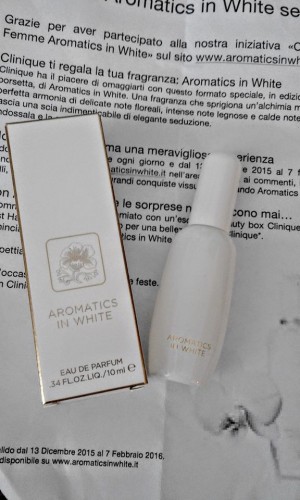 profumo clinique aromatics white omaggio