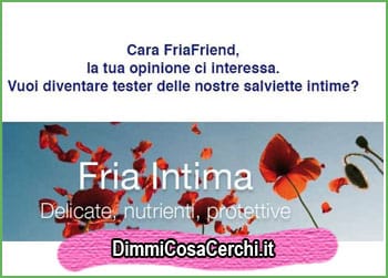 Diventa tester salviette Fria