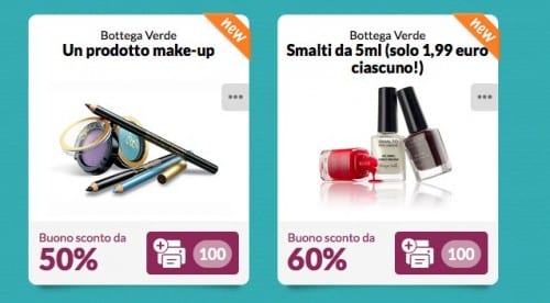 Buoni sconto Bottega Verde da stampare