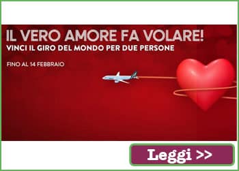 Concorso Alitalia, vinci il giro del mondo con True love is flying