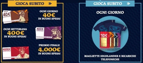 Concorso Battle Chips Highlander, vinci ricariche, buoni spesa e magliette!