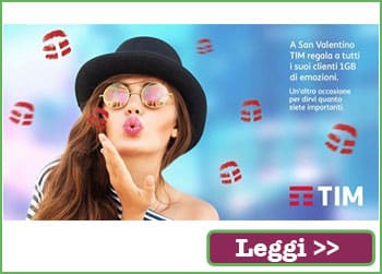 San Valentino Tim, 1 GB gratis per tutti!