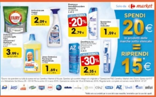Spendi e Riprendi Carrefour Market con P&G