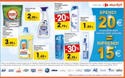 Spendi e Riprendi Carrefour Market con P&G