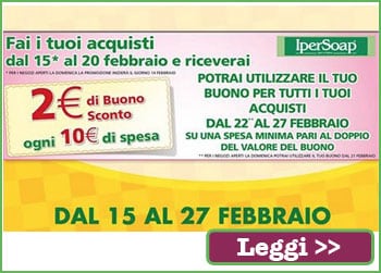 Tornasconto Ipersoap di Febbraio