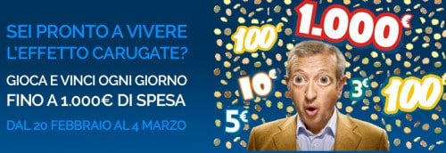 Vinci 1.000€ di spesa da Carugate Carrefour