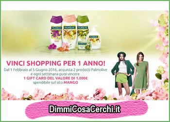 Vinci shopping per 1 anno con Palmolive