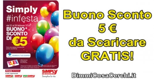 Buono sconto Simply Market