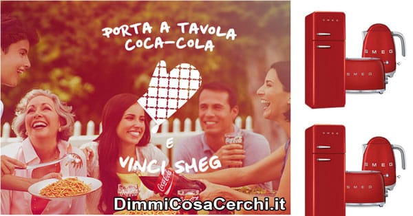 Concorso Coca-Cola, vinci frigoriferi Smeg e bollitori