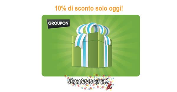 Codice sconto Groupon Shopping solo oggi