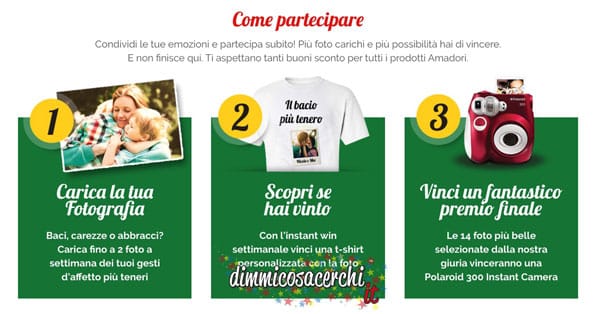Concorso Amadori, vinci 140 T-shirt personalizzate e Polaroid