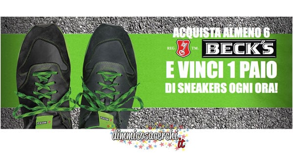 Concorso Beck's, vinci un paio di scarpe ogni ora