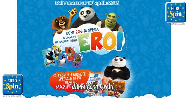 Concorso Eurospin, vinco il maxi peluche Po di Kung Fu Panda