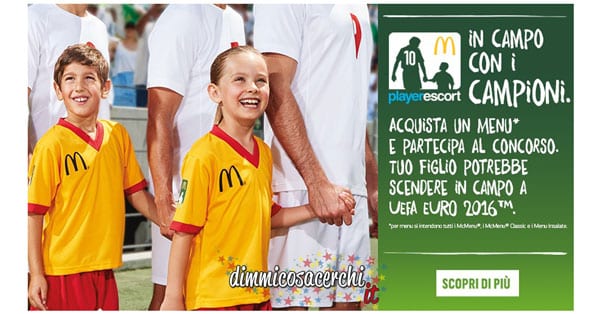 Concorso Mc Donald, in campo con i campioni