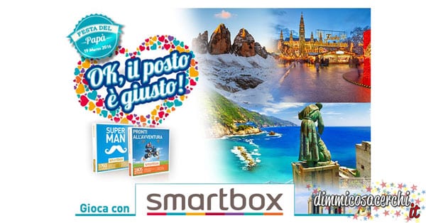 Concorso Smartbox festa del papà vinci cofanetti