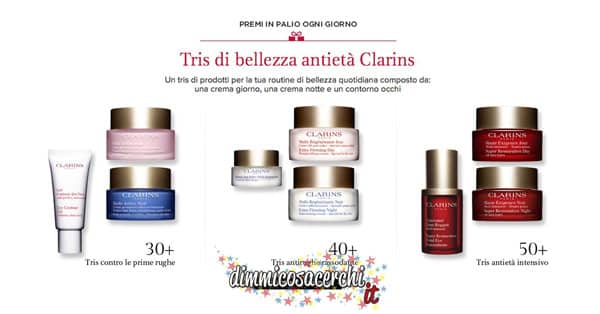 Concorso a premi Clarins