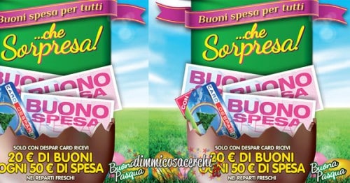 Despar Card, buoni spesa di Pasqua