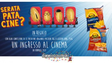 McCain ti regala un ingresso al cinema con formula 2x1