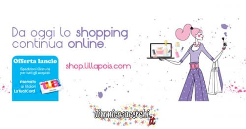 Shop Lillapois, spedizione gratuita per festeggiare
