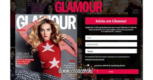 Abbonamento Glamour in omaggio