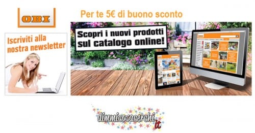 Buono sconto OBI del valore di 5€