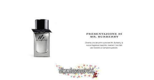 Campione omaggio profumo Mr. Burberry