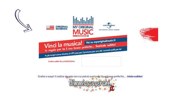 Concorso Original Marines, vinci musica e concerti