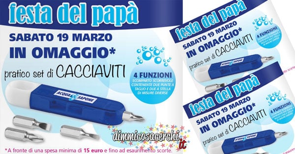 Regalo festa del papà Acqua & Sapone