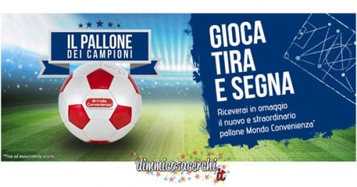 Pallone omaggio con Mondo Convenienza nei weekend