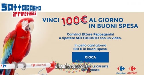 Sottocosto Carrefour, partecipa al concorso e vinci buoni spesa