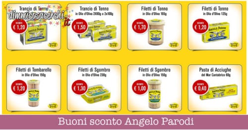 Buoni sconto Angelo Parodi