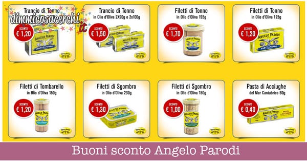 Buoni sconto Angelo Parodi