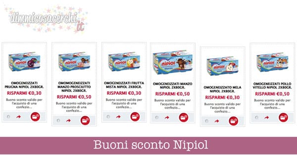 Buoni sconto Nipiol