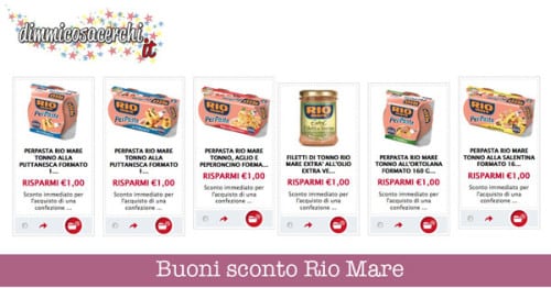 Buoni sconto Rio Mare Buoni sconto Rio Mare