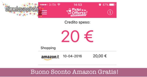 Buono Sconto Amazon Gratis!