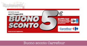 Buono sconto Carrefour