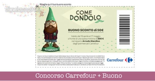 Concorso Carrefour: subito un buono sconto