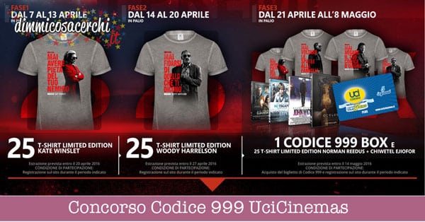 Concorso Codice 999 UciCinemas