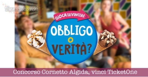 Concorso Cornetto Algida, vinci 300 Gift Voucher TicketOne