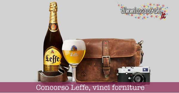 Concorso Leffe, vinci forniture e macchine fotografiche