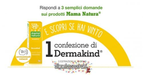 Concorso Mama Natura, vinci kit di prodotti per bambini