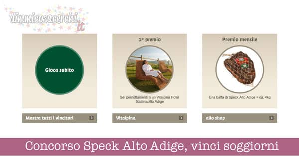 Concorso Speck Alto Adige, vinci soggiorni e forniture