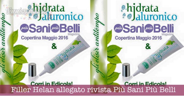 Filler Helan allegato rivista Più Sani Più Belli