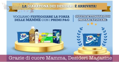 Grazie di cuore Mamma, concorso Desideri Magazine