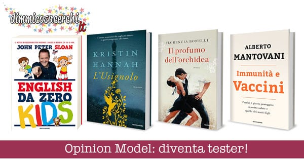 Opinion Model, diventa tester libri vari