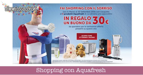 Shopping con Aquafresh