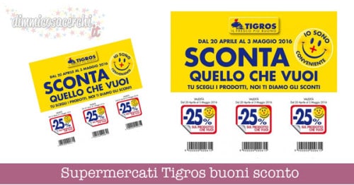 Supermercati Tigros buoni sconto