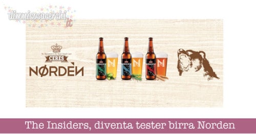 The Insiders, diventa tester birra Norden