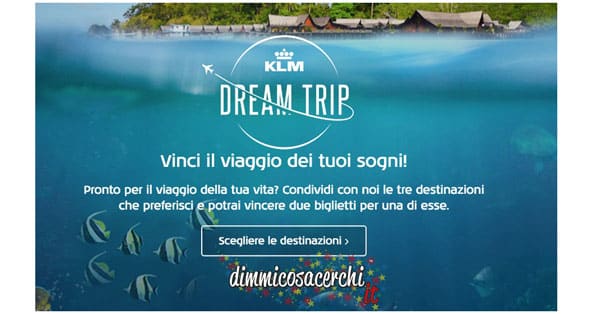 Vinci il viaggio dei tuoi sogni con Klm